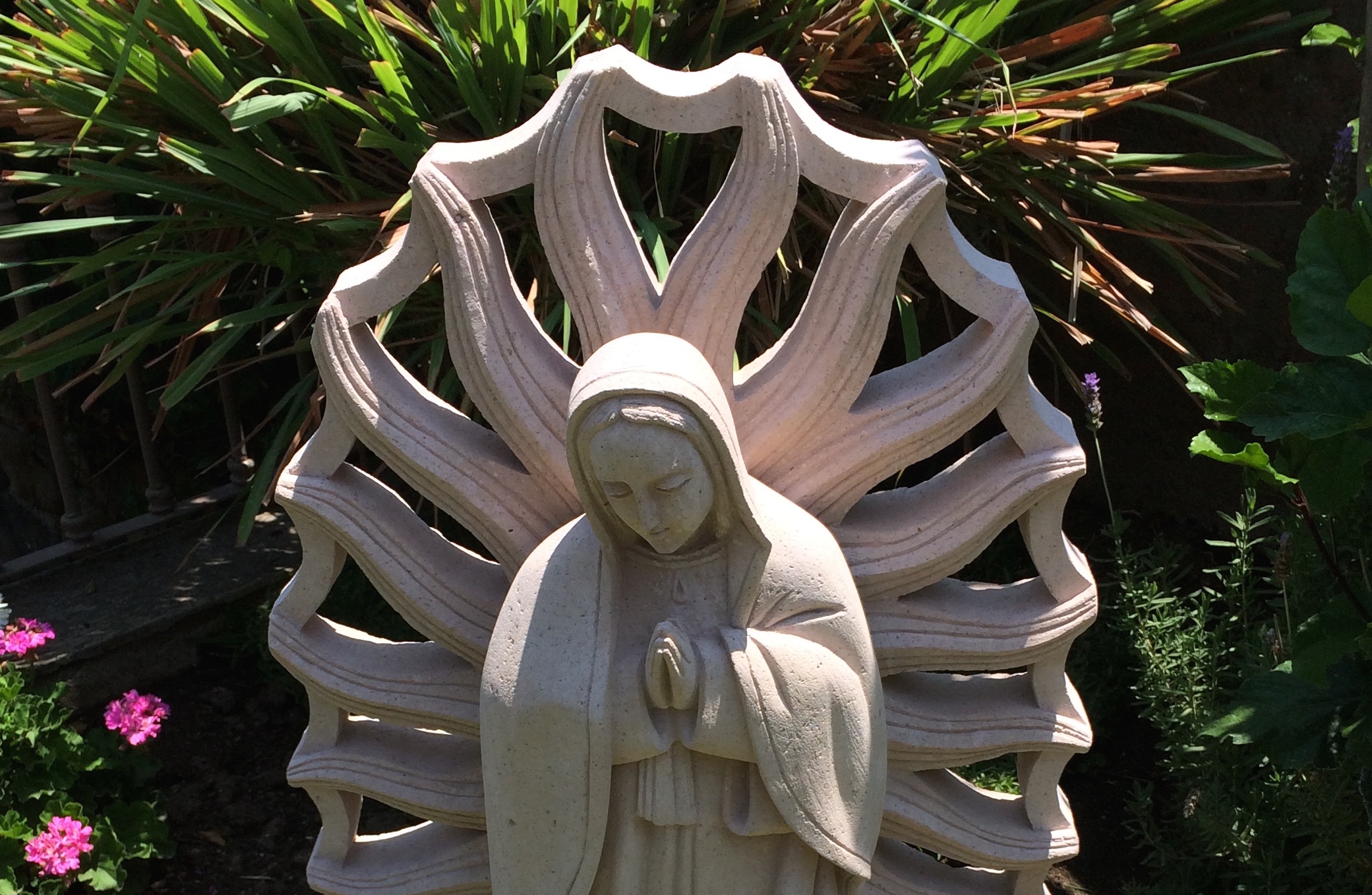 Mother Mary in the Garden - a Reminder of Blessings